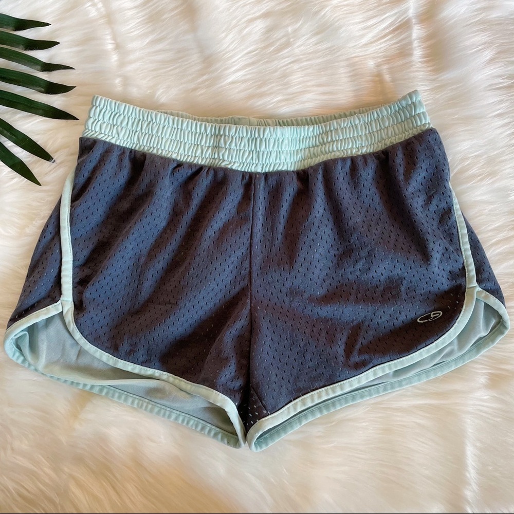 Champion Gray & Blue Duo Dry Shorts